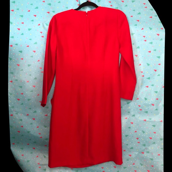 Banana Republic Red Ruffle Shift Dress - 6 - Picture 6 of 7
